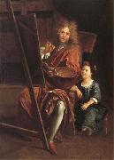 Antoine Coypel Portrait of the Artist with his Son,Charles-Antoine China oil painting reproduction